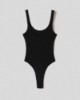 Body a canotta in costina  • Nero