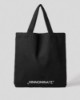 Tote bag in canvas • Nero