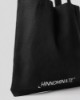 Tote bag in canvas • Nero