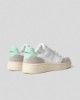Sneakers bassa in action leather ed inserti in suede  • Verde giada