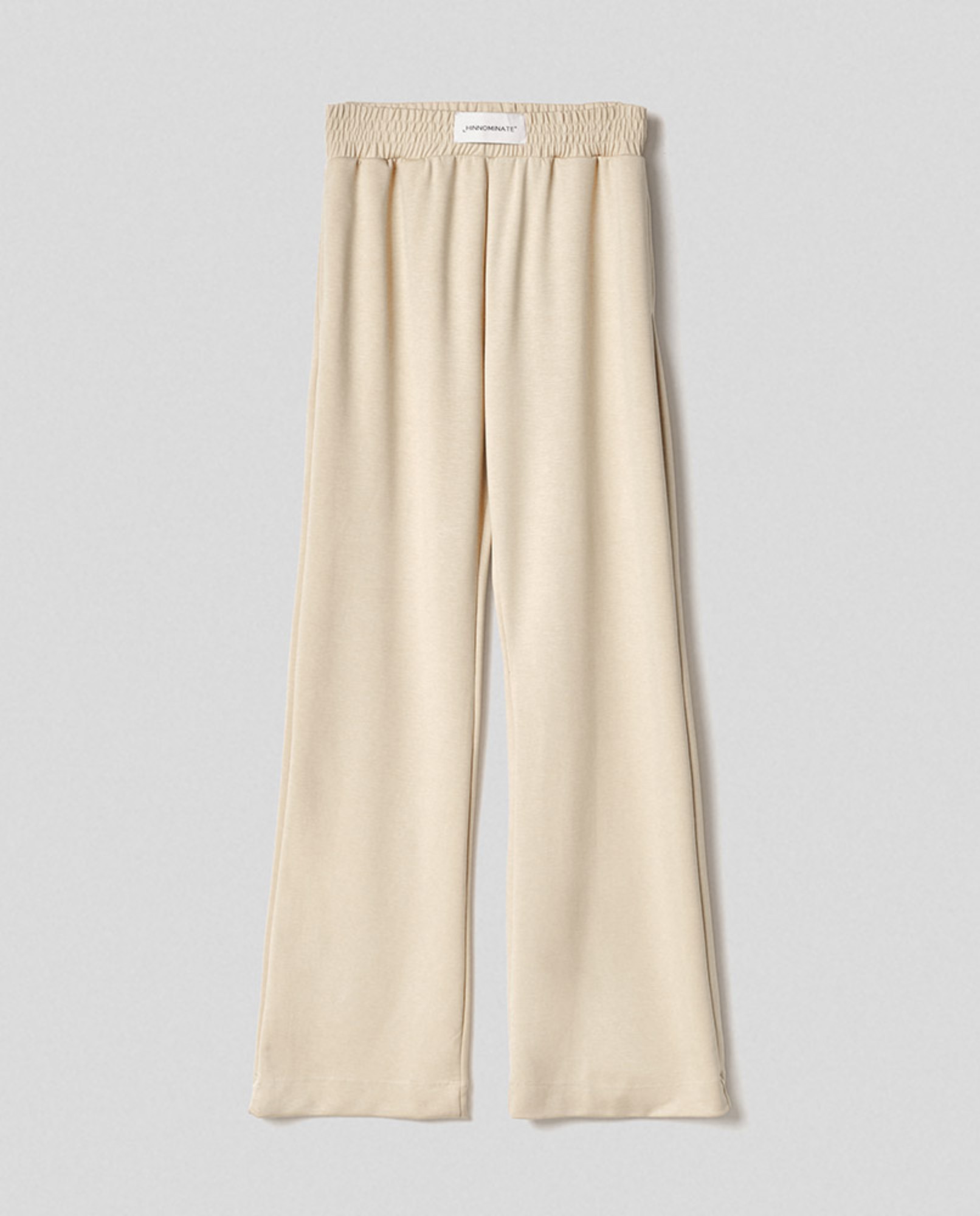 Pantalone in modal dritto con cinto alto • Safari
