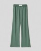 Pantalone in modal dritto  con cinto alto • Muschio