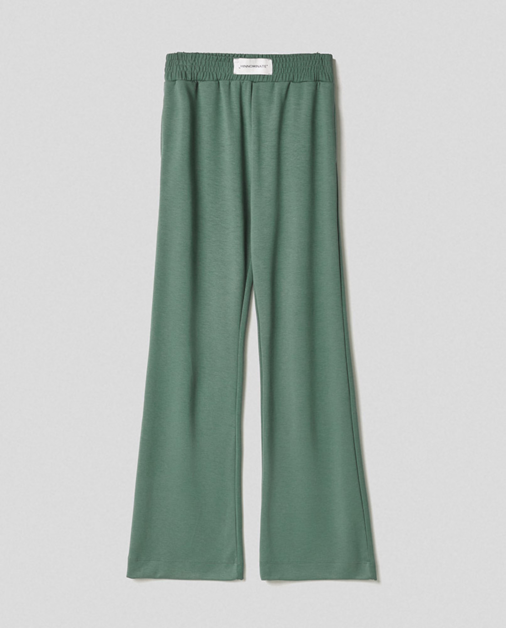 Pantalone in modal dritto  con cinto alto • Muschio