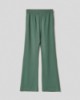 Pantalone in modal dritto  con cinto alto • Muschio