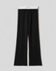 Pantalone dritto in modal  con boxer popeline • Nero