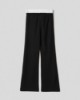 Pantalone dritto in modal  con boxer popeline • Nero