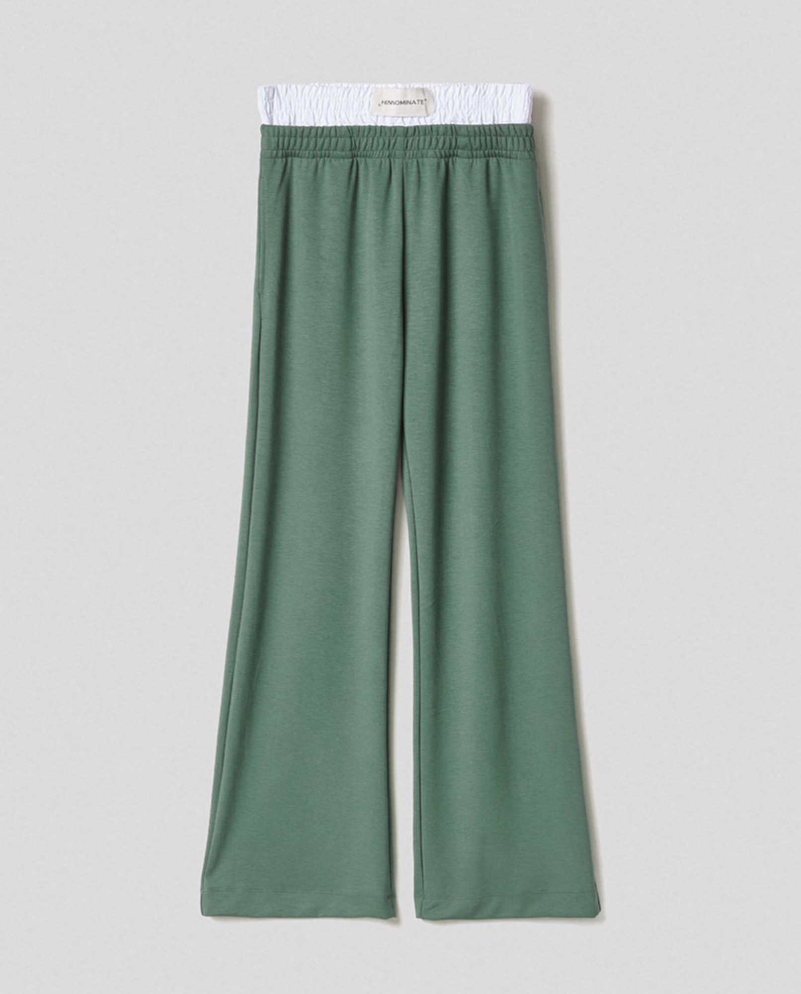 Pantalone dritto in modal  con boxer popeline • Muschio