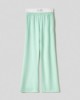 Pantalone dritto in modal  con boxer popeline • Verde giada
