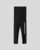 Leggings in lycra lucida a vita alta • Nero
