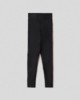 Leggings in lycra lucida a vita alta • Nero