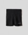 Leggings ciclista in lycra lucida a vita alta • Nero