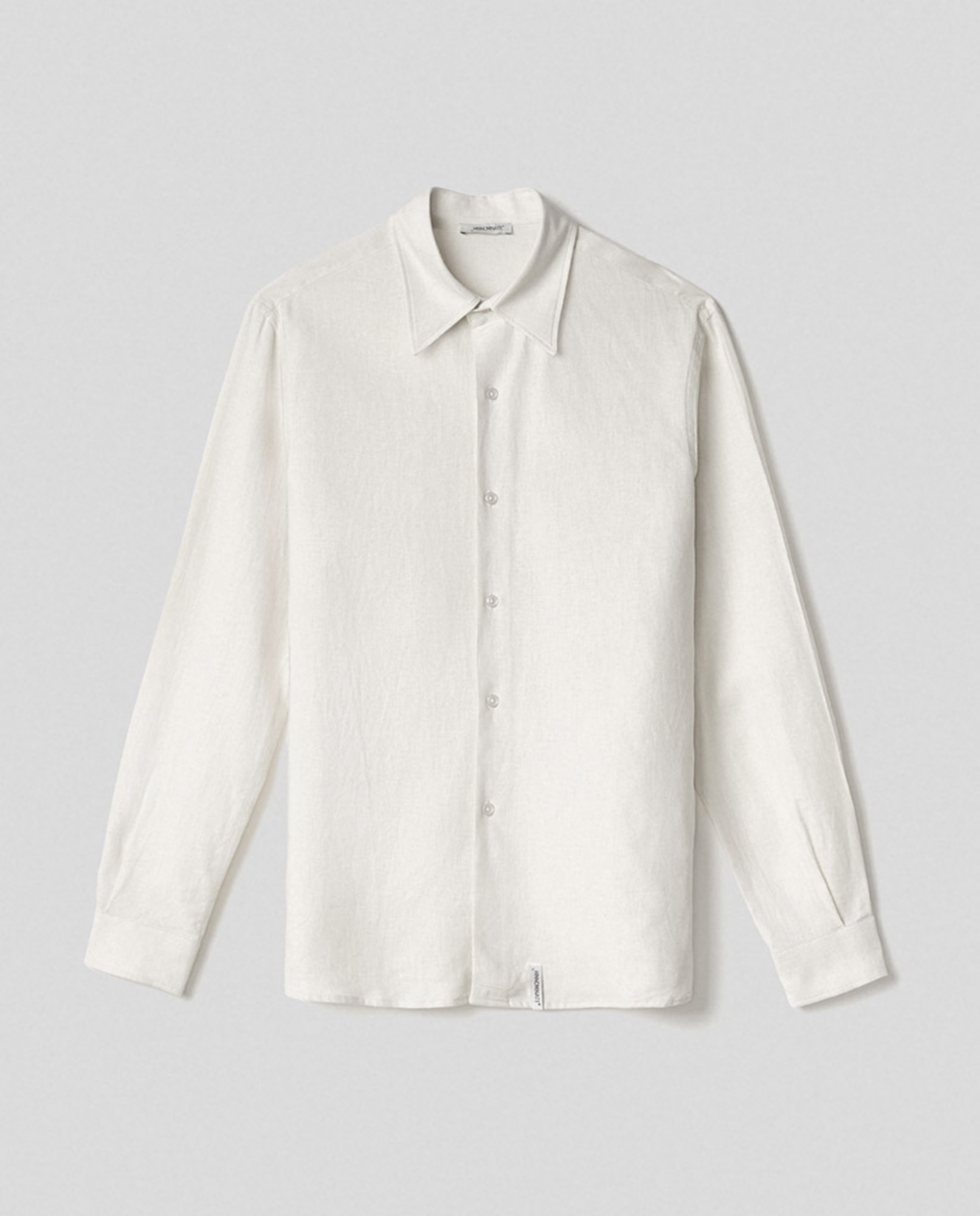 Camicia in lino basica • Ecru