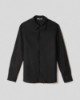 Camicia in lino basica • Nero
