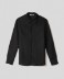 Camicia in lino basica • Nero