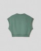 Felpa girocollo corta smanicata raglan  • Muschio