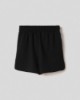 Shorts corto in felpa con spacchi laterali • Nero