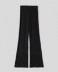 Pantalone a zampetta a vita alta in costina piatta • Nero