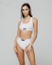 Slip Sgambato A Vita Alta •  Bianco