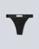 Tanga In Costina Con Elastico •  Nero