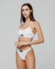 Tanga In Costina Con Elastico •  Bianco