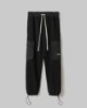 Pantalone In Felpa Con Tasconi E Inserti In Nylon • Nero