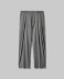 Pantalone Fit Morbido Con Pieghe Sul Davanti • Grigio Melange