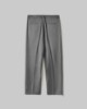 Pantalone Fit Morbido Con Pieghe Sul Davanti • Grigio Melange