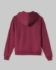 Felpa Cappuccio Basica Full Zip Con Marsupio • Bordeaux