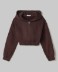 Felpa Cappuccio Full Zip Corta • Moro