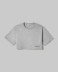Crop Top Basico In Jersey A M/M • Grigio Melange