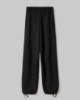 Pantalone Con Nervature E Coulisse Al Fondo In Viscosa • Nero