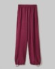 Pantalone Con Nervature E Coulisse Al Fondo In Viscosa • Bordeaux