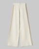 Pantalone In Maglia A Palazzo Con Bande In Contrasto E Logo In Punto Rovescio • Bianco Burro