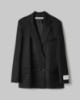 Blazer Doppiopetto Con Spalline • Nero