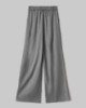 Pantalone Over In Twill Con Pences E Elastico Sul Dietro • Grigio Melange