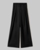 Pantalone Over In Twill Con Pences E Elastico Sul Dietro • Nero