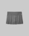 Gonna Corta Pantaloncino A Pieghe • Grigio Melange