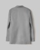 Giacca Doppiopetto Gessata Con Spalline • Grigio Melange