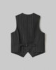 Gilet Gessato • Nero