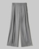 Pantalone Over Gessato Con Pences • Grigio Melange