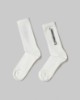 Calze Con Intarsio In Verticale • Bianco Burro