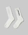 Calze Con Intarsio In Verticale • Bianco Burro