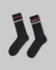 Calze Con Intarsio In Orizzontale • Nero