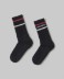 Calze Con Intarsio In Orizzontale • Nero