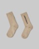 Calze Con Intarsio In Verticale • Beige Sand