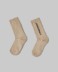Calze Con Intarsio In Verticale • Beige Sand
