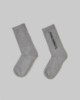 Calze Con Intarsio In Verticale • Grigio Melange