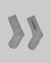 Calze Con Intarsio In Verticale • Grigio Melange