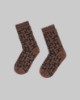 Calze Con Intarsio In Verticale • Nocciola