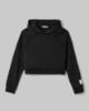 Felpa Cappuccio A Scatoletta Con Manica Raglan • Nero